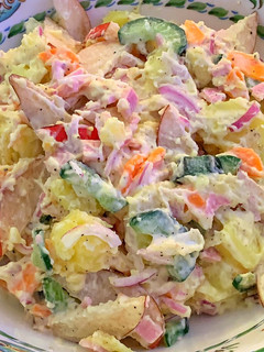 A picture of Japanese potato salad.