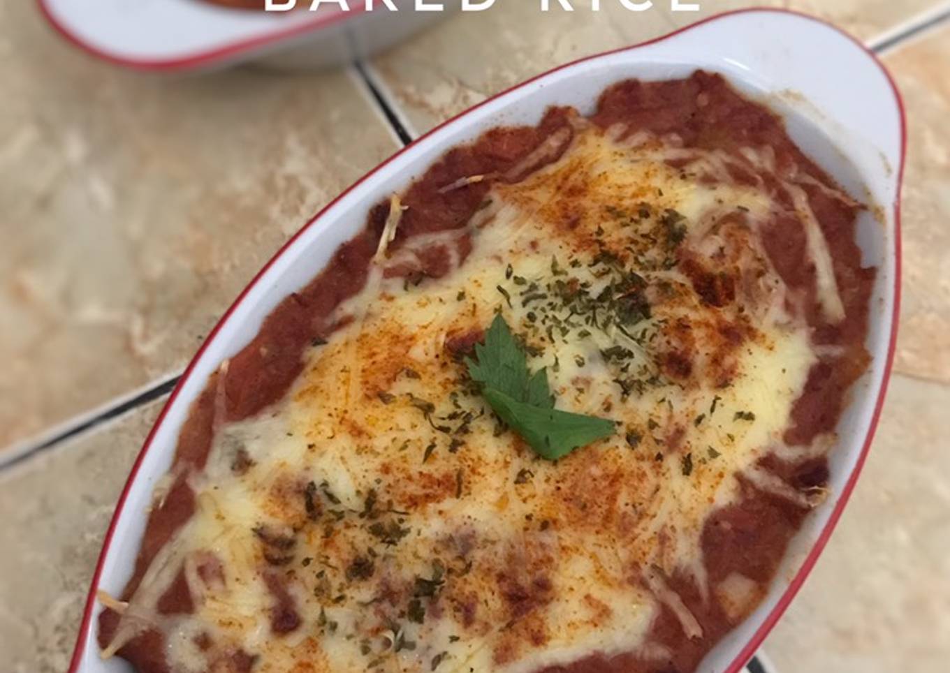 Spicy Cheesse Bolognaise Baked Rice