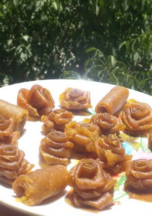 عکسی از دستور لواشک زردآلو