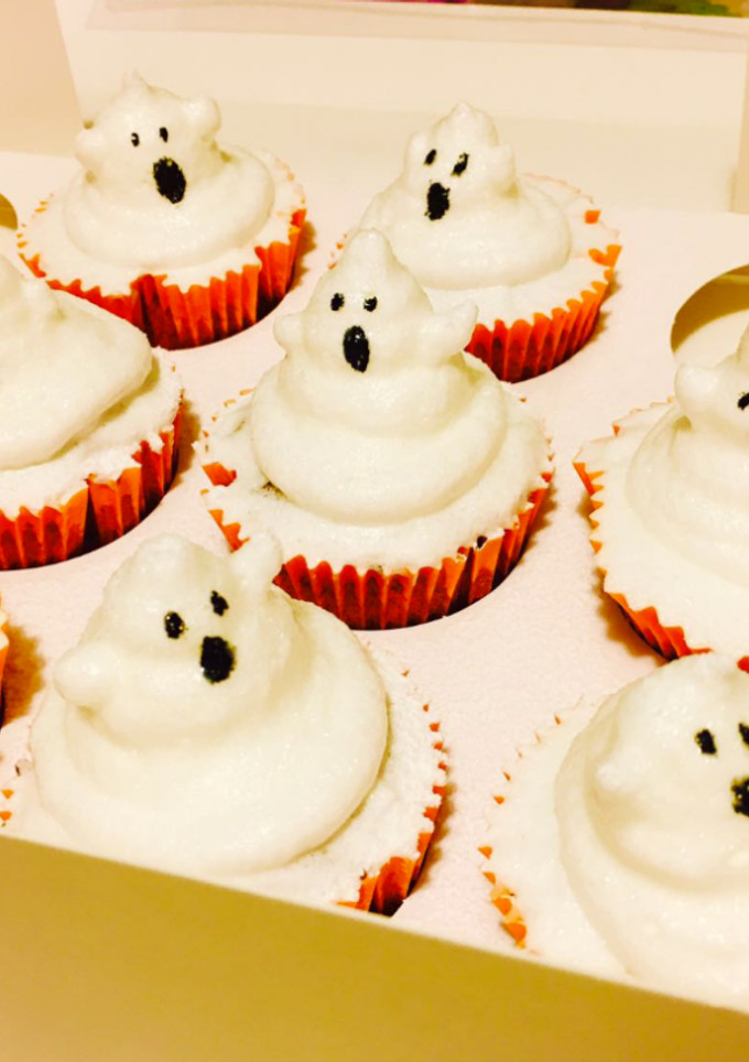 Una foto de Cupcakes sin gluten de Halloween