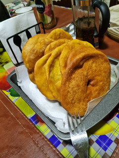 Una foto de Sopaipillas con Zapallo para la once☕