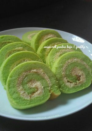 Foto resep Swiss Roll Pandan Keju