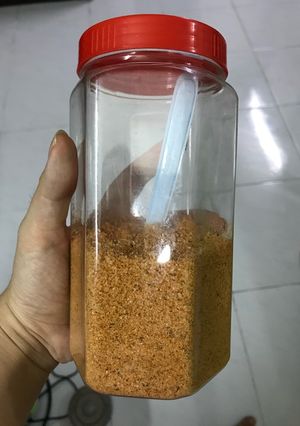 Hình của món Bột tép cho bé ăn dặm.