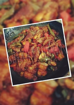 A picture of Chilli paneer.