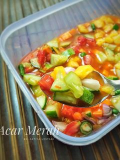 Foto resep Acar Merah (Acar Nasi Kebuli)