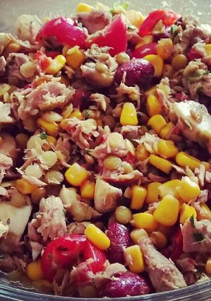 Foto principal de Ensalada de lentejas y atún