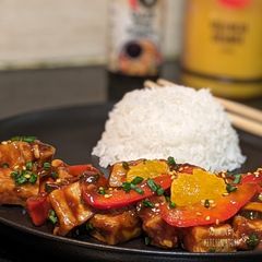 A picture of Orange Tofu.