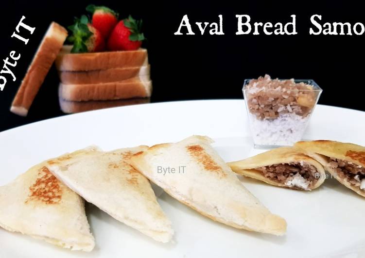 Steps to Prepare Homemade Aval bread samosa
