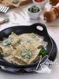 Ravioli (isi Bayam dan Keju Ricotta)