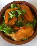 Ensalada con crujiente de camote