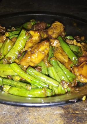 Foto resep Tumis kacang dan tempe