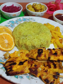 عکسی از دستور ماهی کبابی