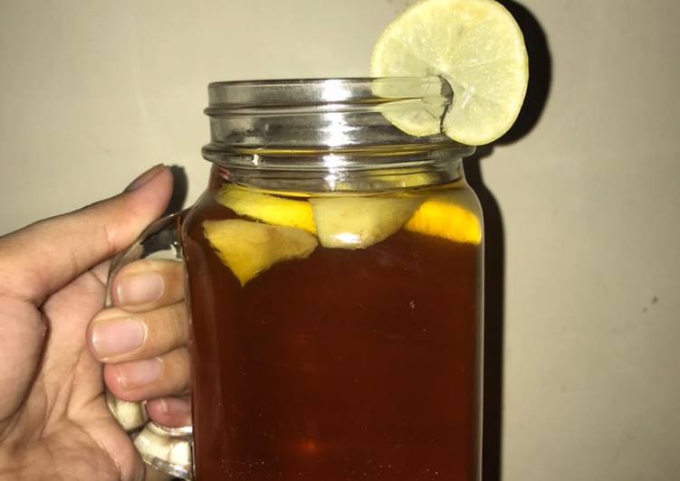 step by step  Lemon Tea with Ginger and Lemongrass Anti Gagal