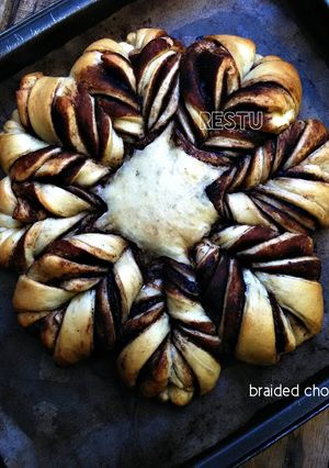 Foto resep Braided star bread