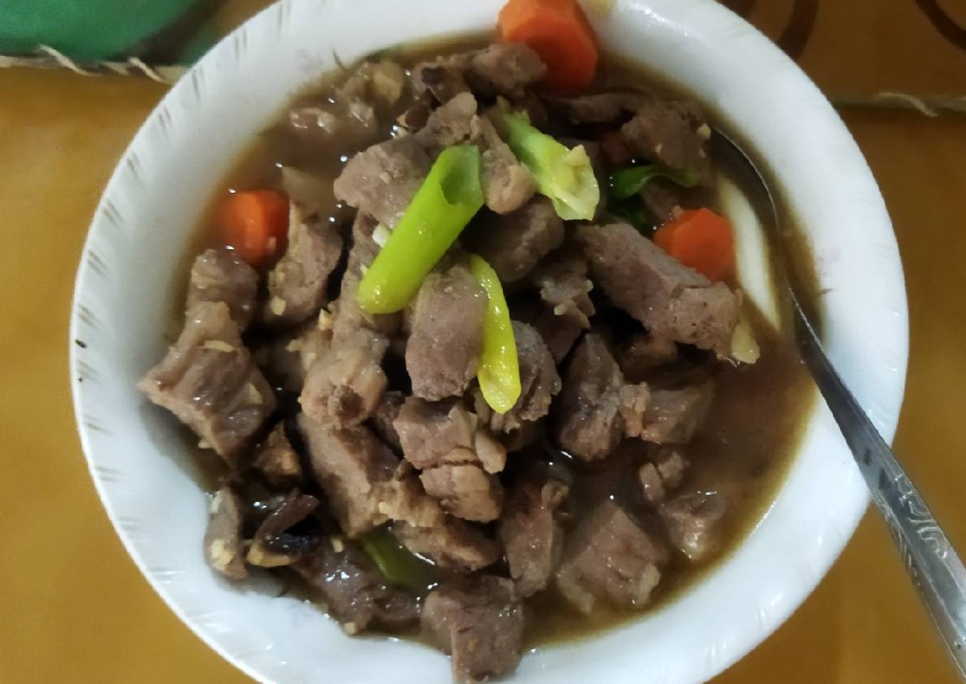 Daging tumis madu