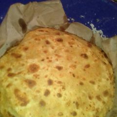 A picture of Chapati with carrots, ginger and lemon.