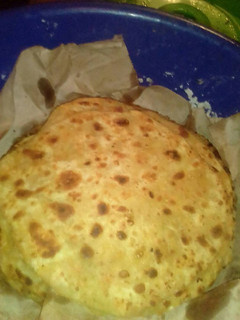 A picture of Chapati with carrots, ginger and lemon.