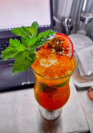 Foto resep Passion Fruit Mojito (mocktail)