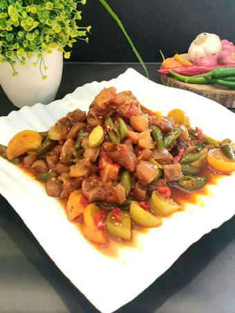 Cara Gampang Menyiapkan 137. OSENG-OSENG KIKIL CABE HIJAU Praktis