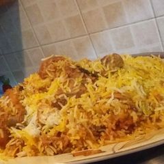 A picture of Chicken biryani.