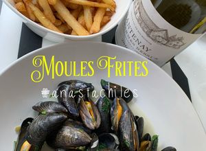 Foto resep Belgian Moules-Frites(Kerang saus wine n kentang goreng ala Belgia)