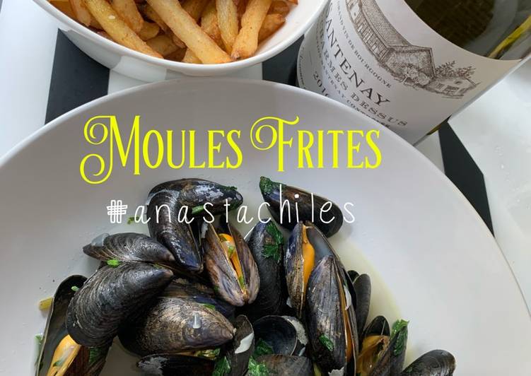 Resep Belgian Moules-Frites (Kerang saus wine n kentang goreng ala Belgia) Anti Gagal
