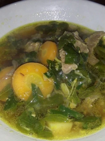 Langkah Mudah untuk Membuat Resep Sup daging sapi + kelor bumbu rempah yang Bisa Manjain Lidah