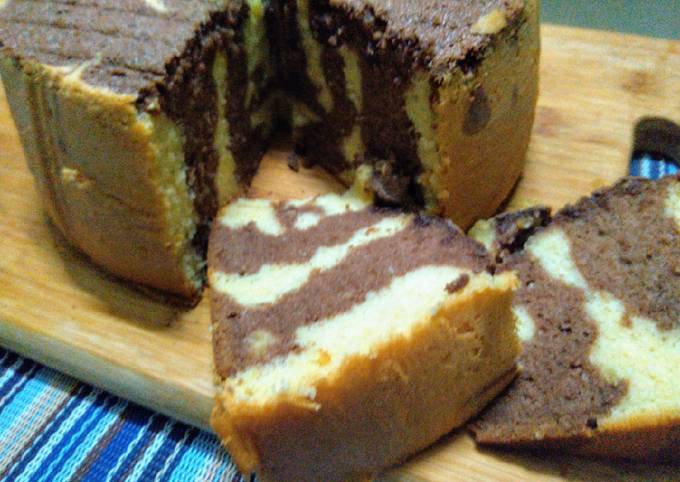 Zebra Cake Putih Telur