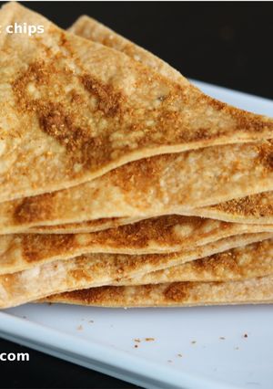 A picture of Baked Wholewheat Chips.