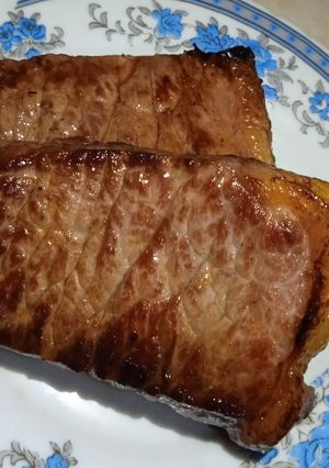 A picture of Pan fried beef.