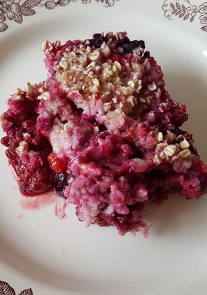 Erdei gyümölcsös sült zabkása recept fotója