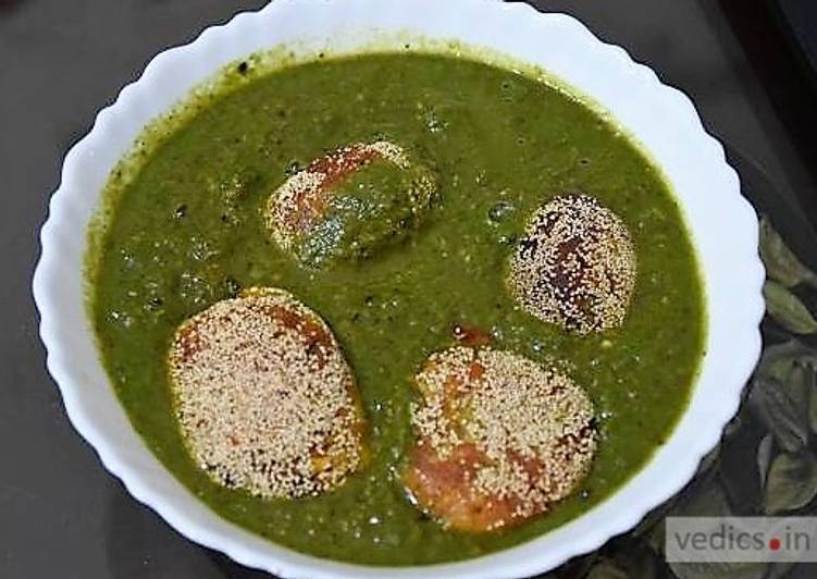 Paneer veggies kofta with spinach gravy recipe