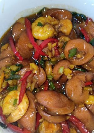 Foto resep Udang Sosis Saus Madu