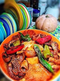 صورة لوصفة كسكسي قرنيط (الأخطبوط) 😋 🇹🇳