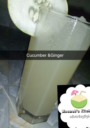 A picture of Cucumber and ginger juice.