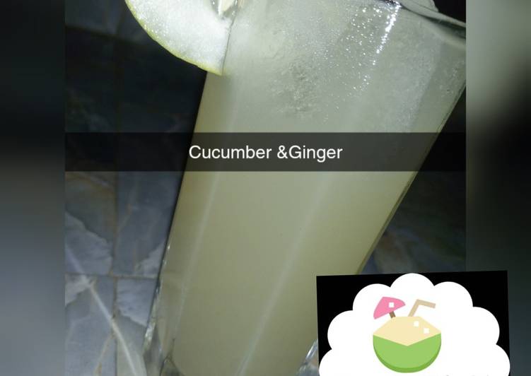 Simple Way to Prepare Any-night-of-the-week Cucumber and ginger juice