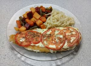 Una foto de Pechuga de Pollo a la napolitana