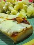 Matambrito a la pizza con ensalada de papas