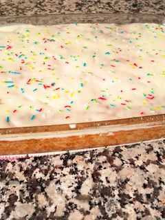 صورة لوصفة بسبوسة بالكريمة