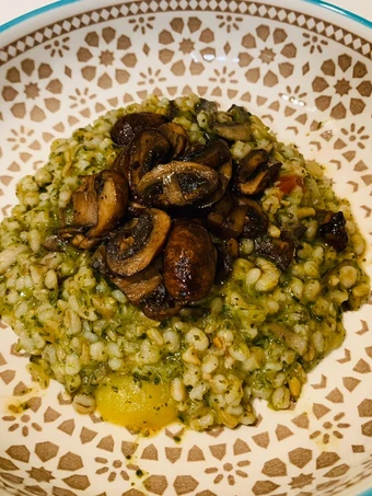 Recipe Mushrooms Spinach Barley Risotto the  Makes Drooling Perfect