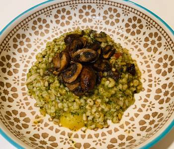 Popular Recipe Mushrooms Spinach Barley Risotto Delicious Steady