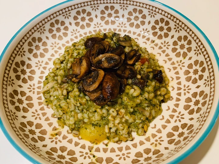 Recipe Mushrooms Spinach Barley Risotto the  Makes Drooling Perfect