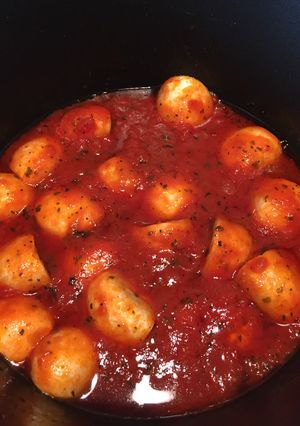 Une photo de Sauce tomate au champignons de Paris