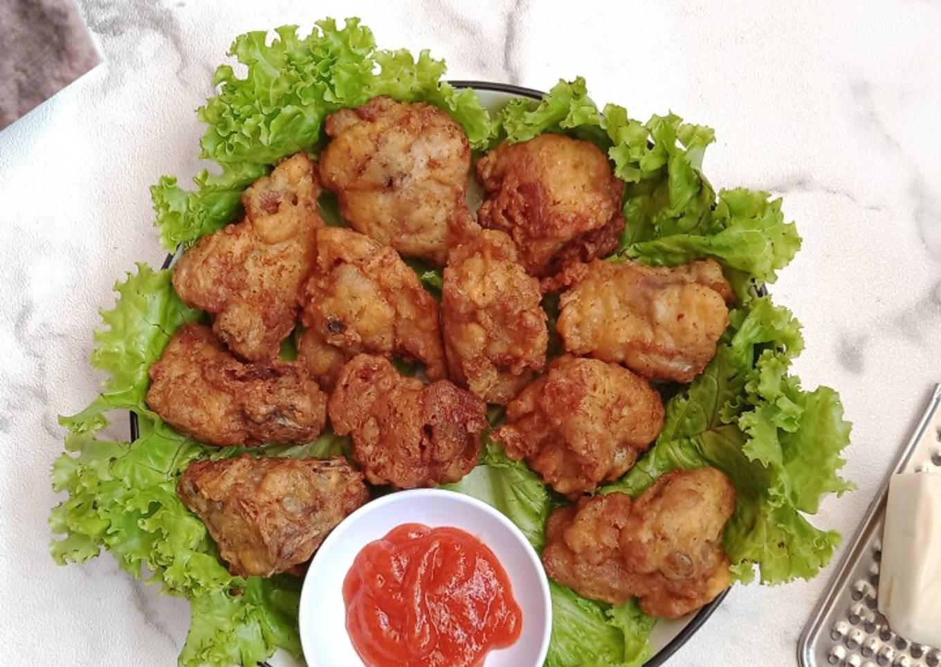 Ayam Goreng Keju Pedas Gurih