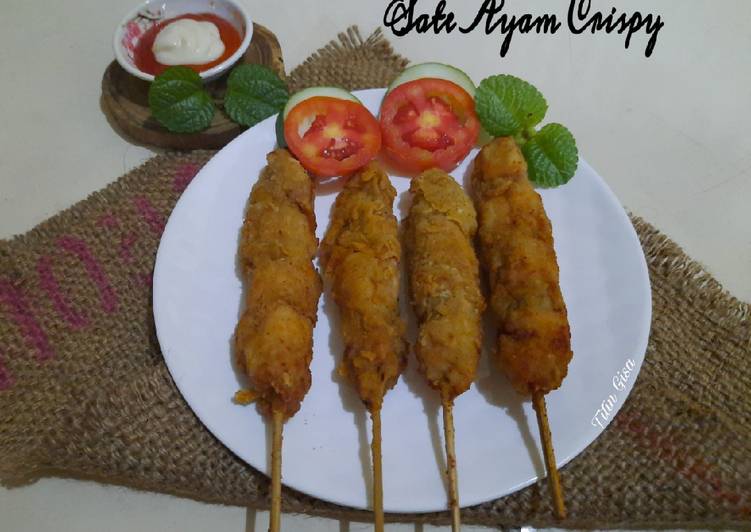 Bagaimana Menyiapkan Sate Ayam Crispy, Enak Banget