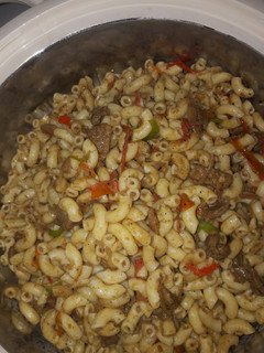 A picture of Stir-fried macaroni.