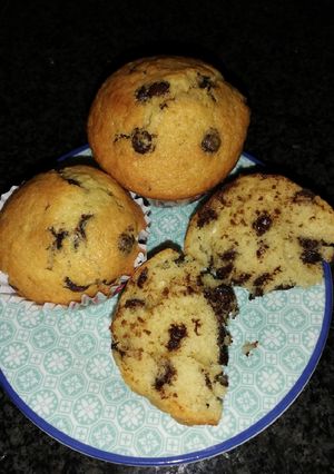 Φωτογραφία της συνταγής Muffins με κομμάτια σοκολάτας 🍫