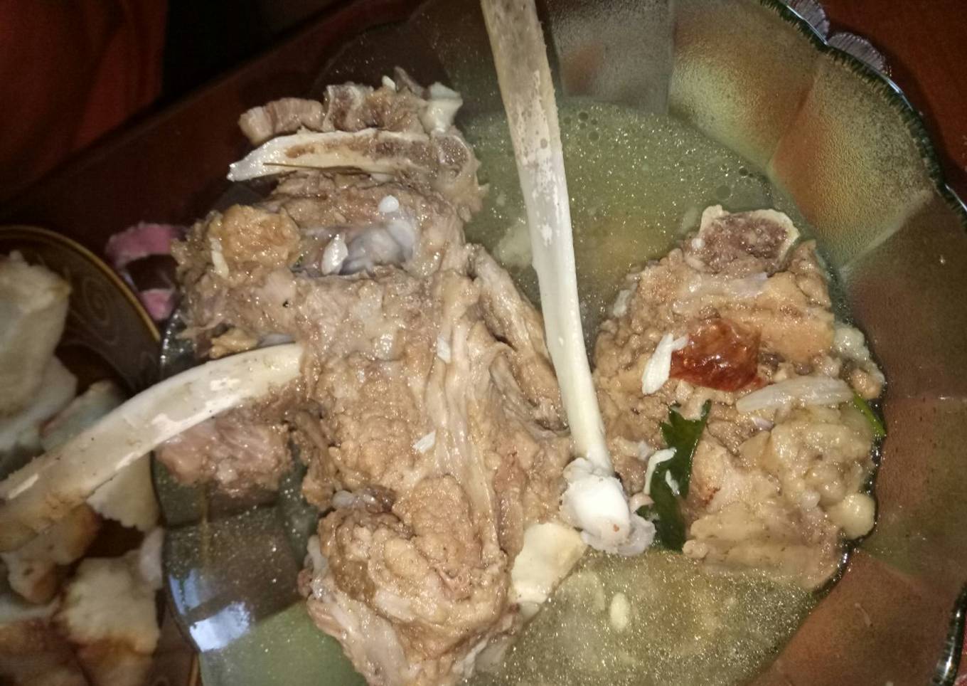 Soup tulang sapi simple