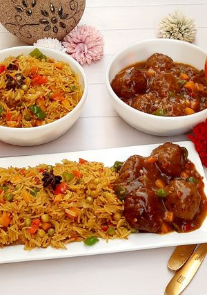 A picture of Vegetable Manchurian.