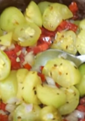 A picture of Apple gourd salad.